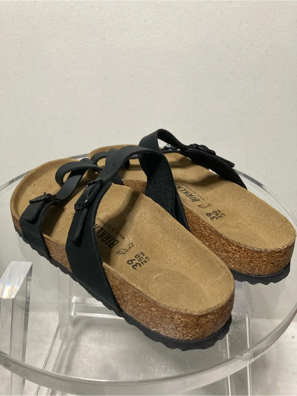Birkenstock Black Leather Sandals